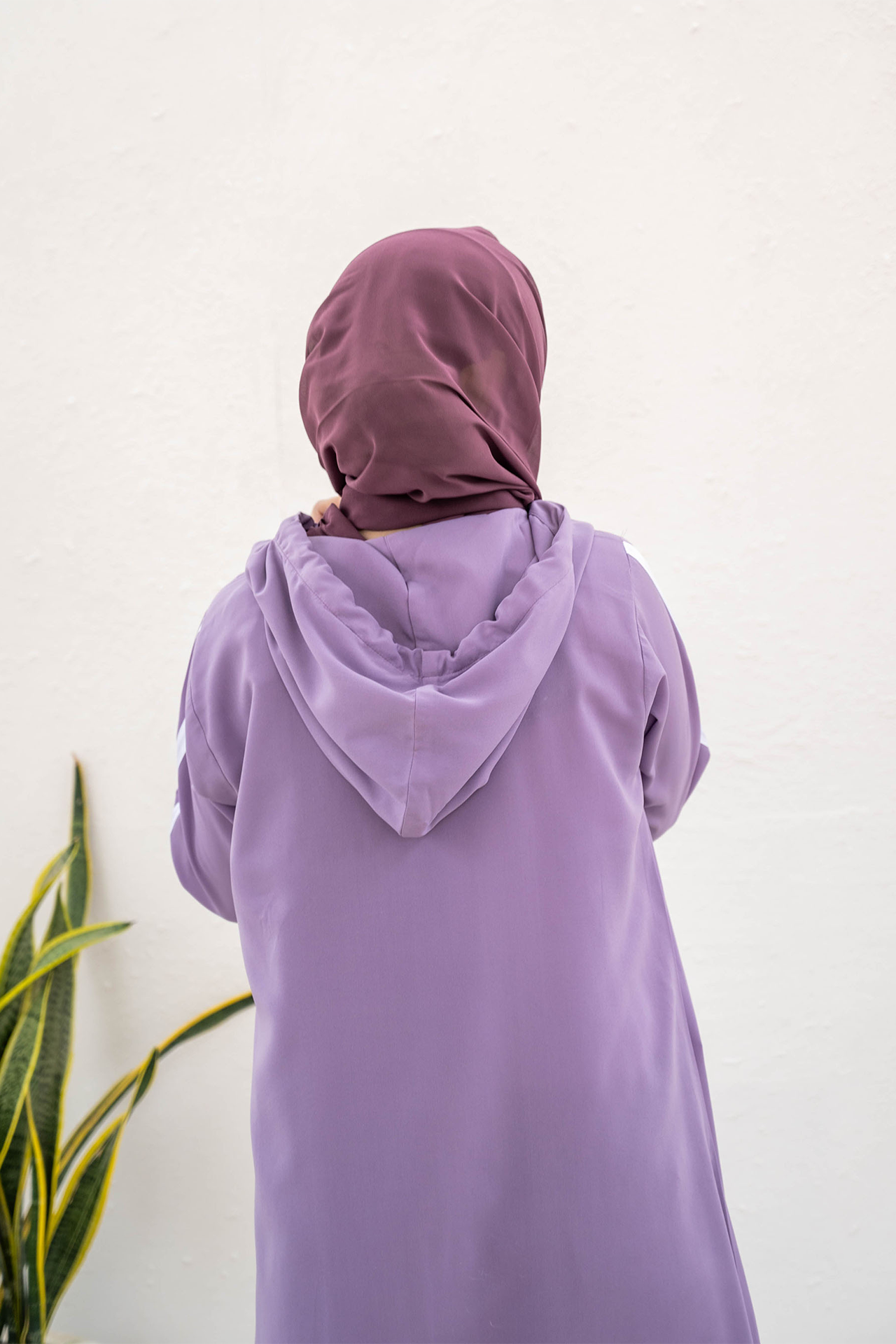 Modest Hoodie Abaya – Lavender