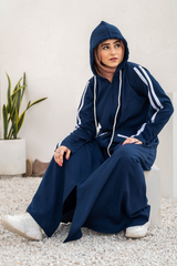Modest Hoodie Abaya – Royal Blue