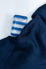 Luxe Crinkle Silk Staller - Navy
