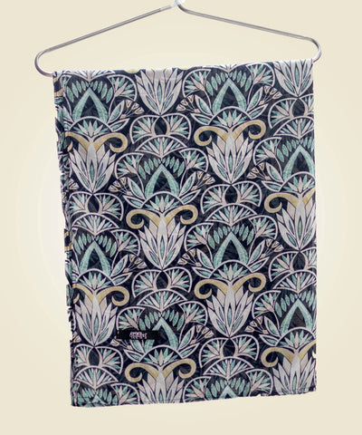 Multi With Black Printed Staller - Black - Jalbaab