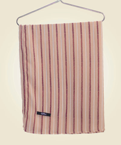Lined Printed Staller - Light Pink - Jalbaab