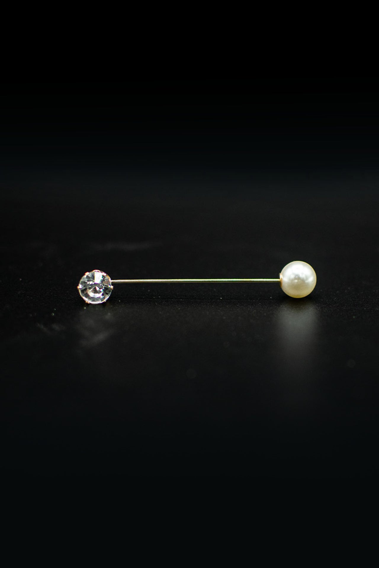 Crystal Pearl Pin