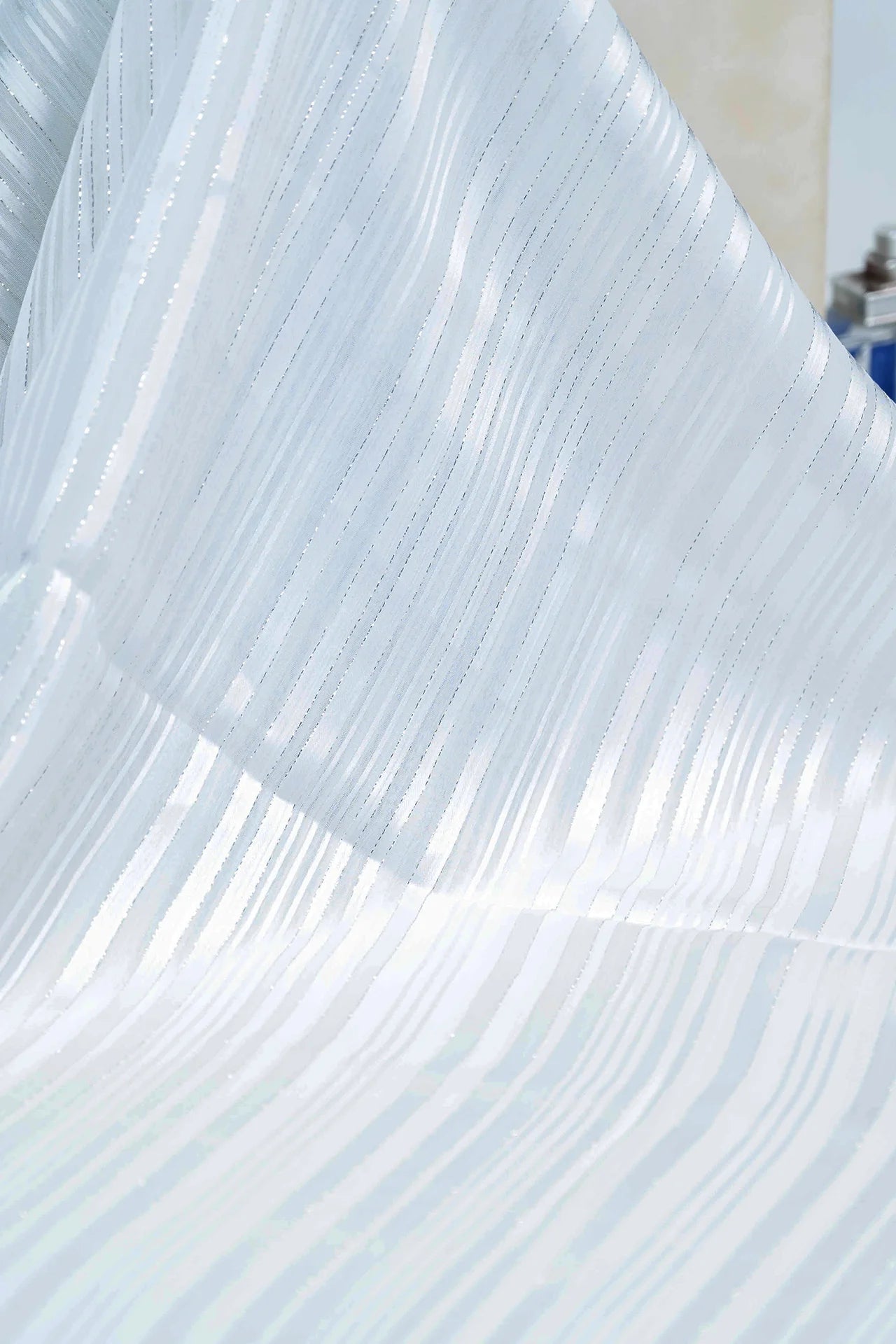 Sapphire Silk Georgette Staller - White