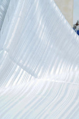 Sapphire Silk Georgette Staller - White