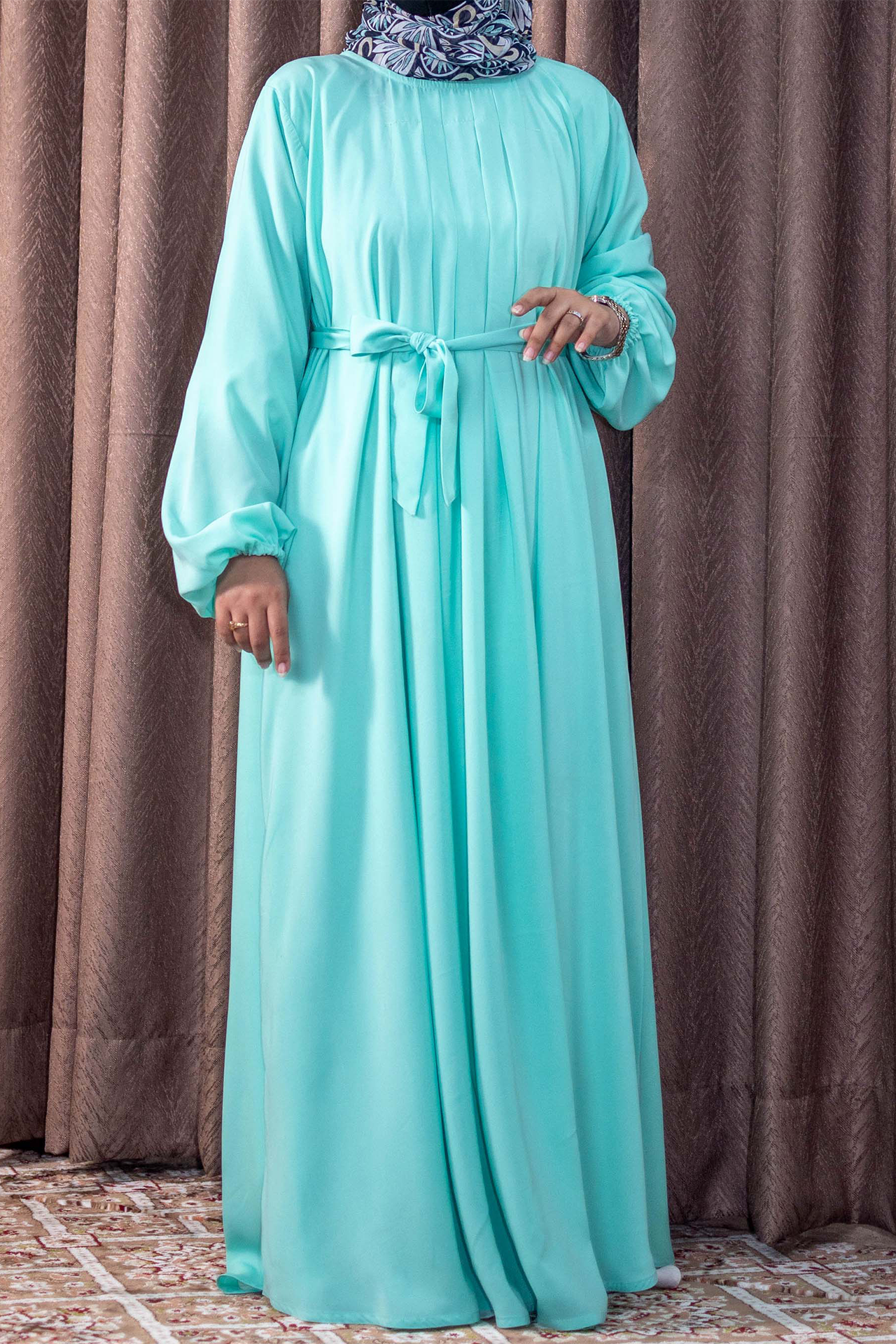 Platted Maxi - Light Green