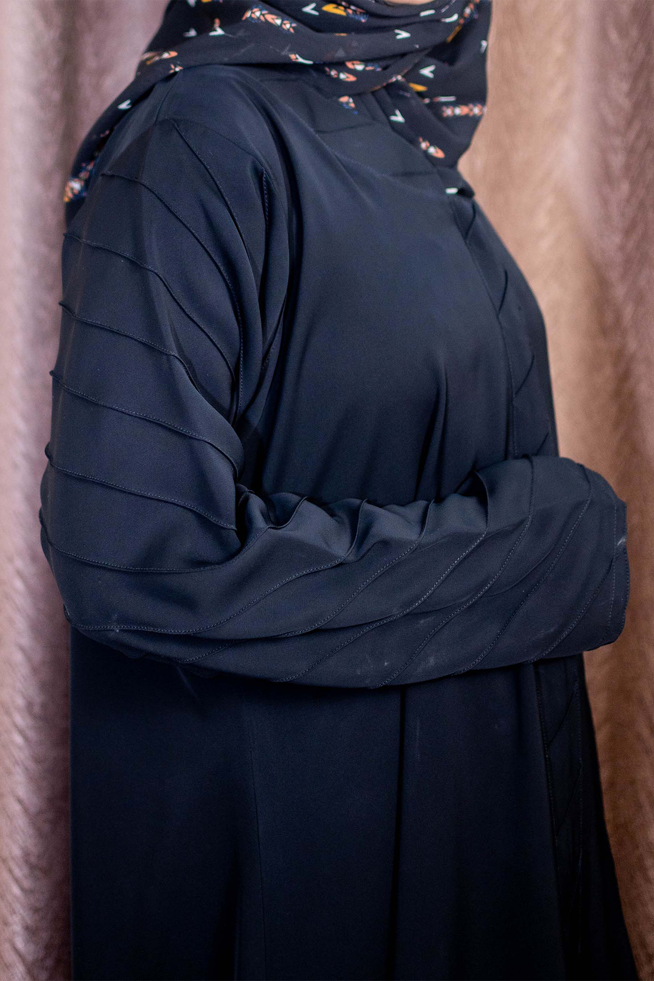 Pure Classy Single Lined Simple Gown Abaya - Black