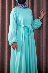 Platted Maxi - Light Green